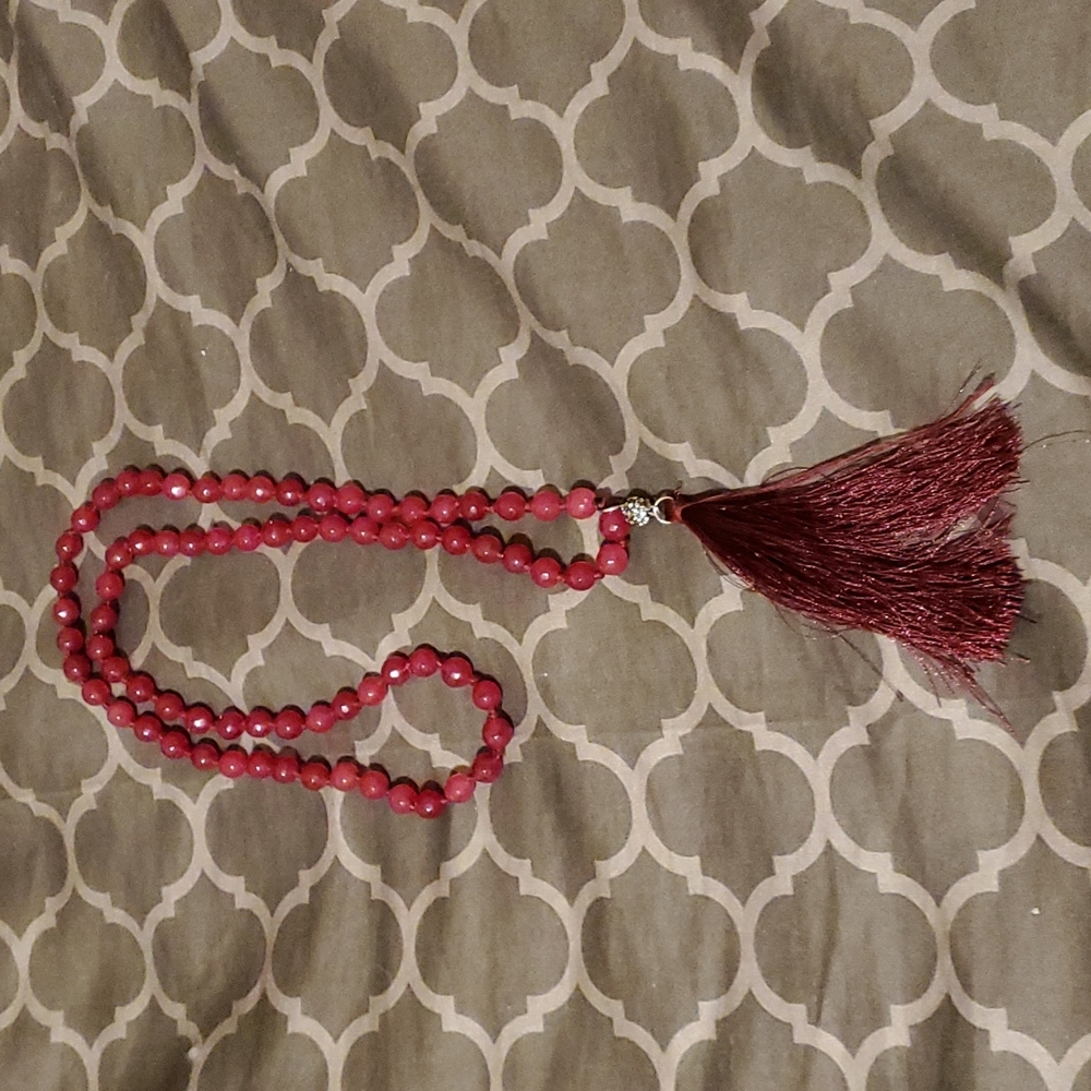 Garnet Mala necklace
